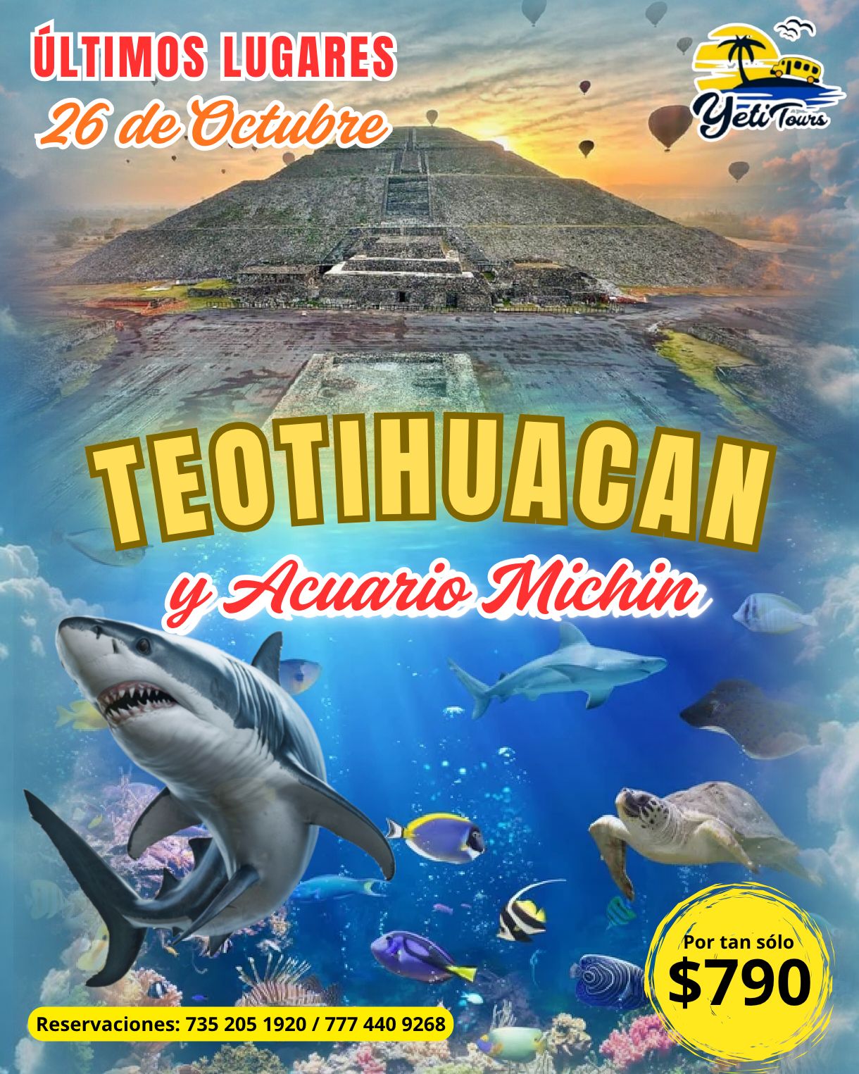 Teotihuacan y Acuario Michin